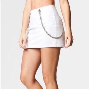 SOLD Carmar Denim Double Side Chain Skirt 🤍⛓